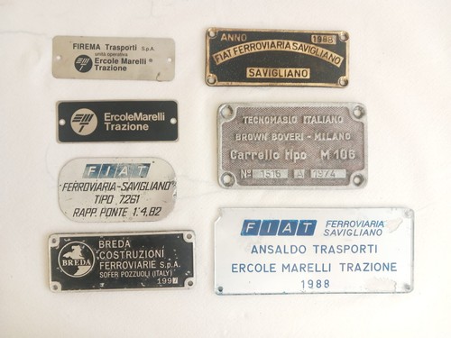 Lotto targhe treno - di, 7