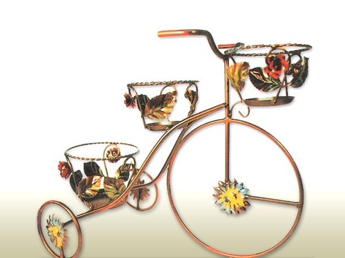 Triciclo portafiori portavaso - portafiori,