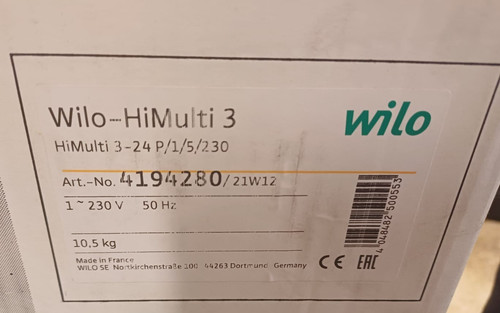 Pompa wilo himulti - himulti, 3