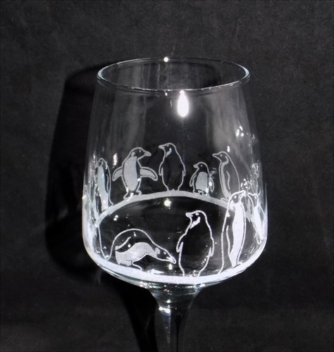Bicchiere vino pinguino - bicchiere,