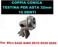 Coppia Conica Decespugliatore Efco 8420 8460 8510 8530 8550  10denti-asta Ø 32mm