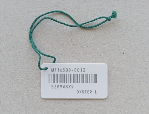 Rolex white hang - tag, bianco