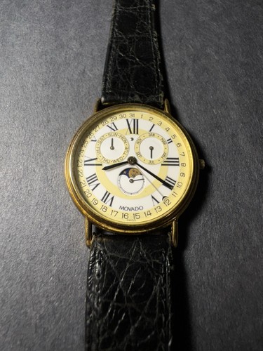 Movado triple date moon - moon, phase