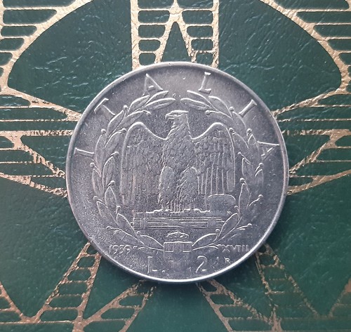 2 lire 1939 xviii - ,