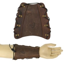 ANTUR Dedalus - Protezione Braccia Taglia: S, Pelle Premium, Protezione Tiro con l'Arco 