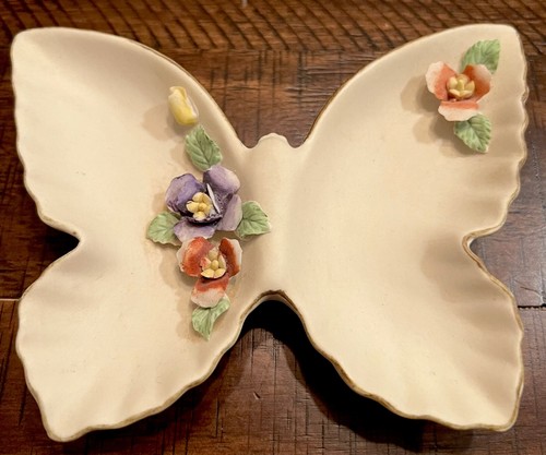 Piatto farfalla capodimonte - piatto,