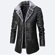 Giacca lunga pelliccia trench