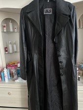 Giacca lunga in pelle per bici