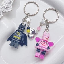 Esclusivo portachiavi Lego fata rosa Batman regali di San Valentino fatto a mano senza bacchetta