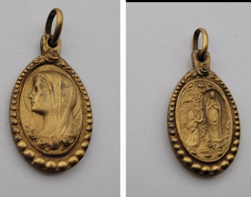 Médaille ancienne lourdes - ancienne,