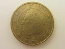 50 CENTESIMI DI EURO BELGIO 1999 rara