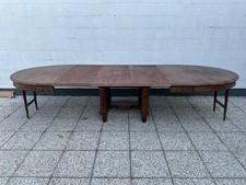 TAVOLO OVALE, ALLUNGABILE FINO A 340 CM, MOGANO