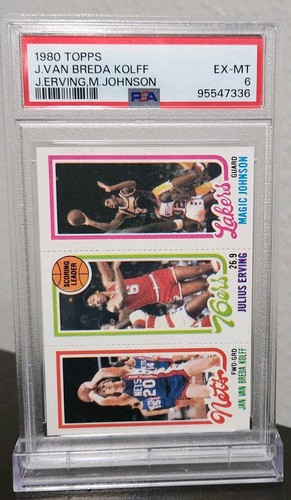 1980 topps julius erving - erving, magic