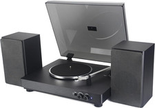 TT 64 - Giradischi 33/45 Giri, Wireless Audio in Ingresso E Uscita, Altoparlanti