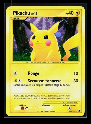 Carte pokémon pikachu 112 111 - carte,