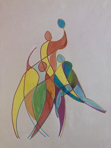 Bella pittura gouache - gouache, 1970