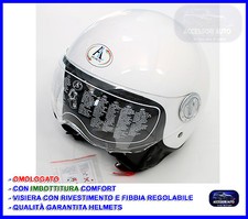 Casco Jet Bianco Taglia L per