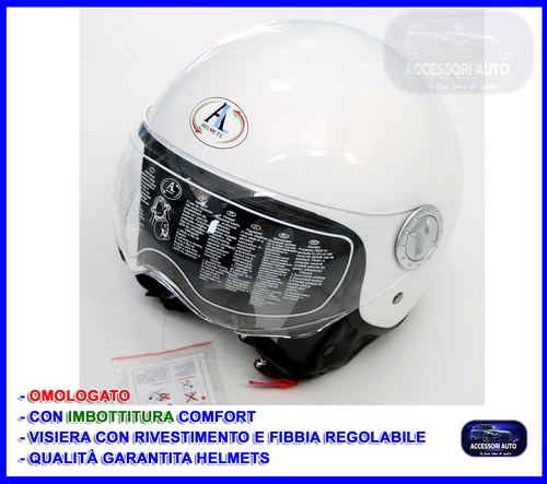 Casco jet bianco taglia - casco, per