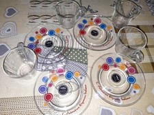 Lotto SET 4 TAZZINE 4 PIATTINI