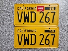 1956 California License