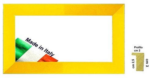 Cornice gialla laccata - , a