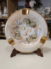 Posacenere In Porcellana Limoges Dipinto A Mano   Sharon 