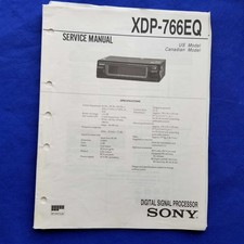 SONY XDP-766EQ Manuale di
