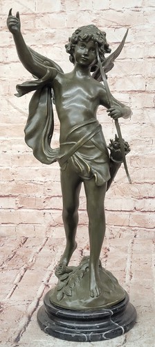 Statua angelo cupido bronzo - statua,