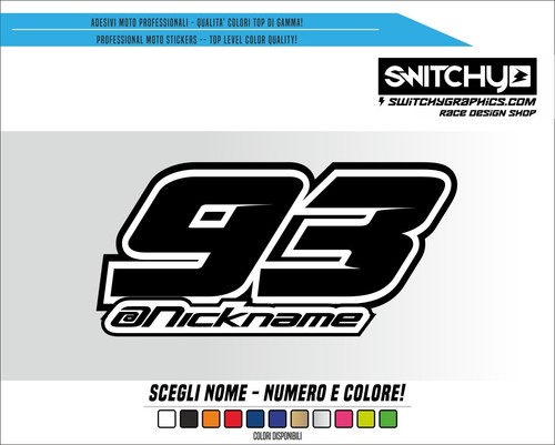 Adesivi stickers numero nome - stickers,