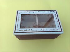 Mulino bianco scatola legno porta biscotti fette dolci portatutto Barilla 14,5x9