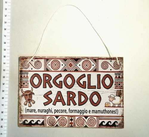 Targa orgoglio sardegna