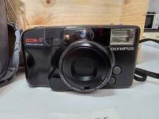 Olympus AZ-210 Superzoom 35mm Film Point and Shoot Camera Black
