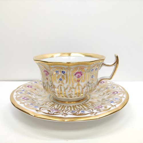 Antica tazza tè piattino - tazza,