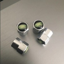 ✅4 Tappi Copri Valvole logo LAND ROVER sport Evoque Discovery Range Rover 