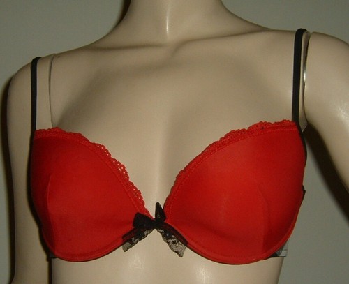 Tezenis reggiseno rosso nero - e,