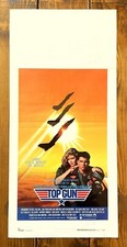 LOCANDINA MANIFESTO POSTER AFFICHE CINEMA TOP GUN CRUISE MCGILLIS CULT FILM F14 