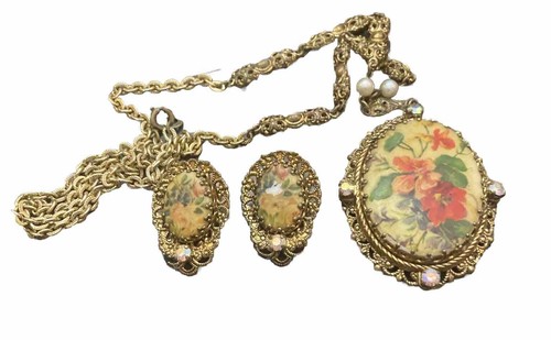 Set orecchini collana vintage - set,