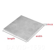 1pcs Piastra lamiera in lega