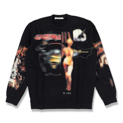 Felpa givenchy nera metallo - givenchy,