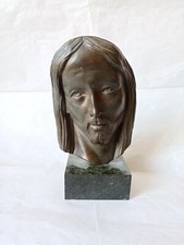 Scultura Volto di Cristo in Bronzo