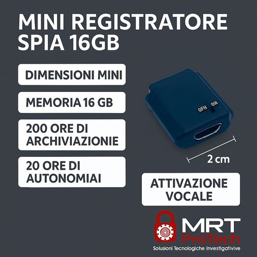 Mini registratore microspia