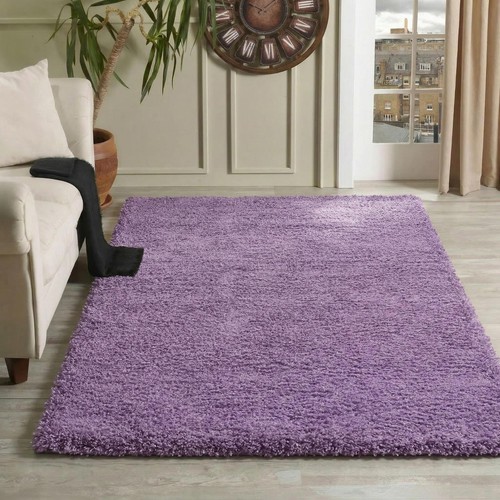 Tappeto shaggy moderno lilla