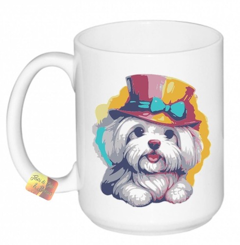 Tazza latte mug cane maltese - tazza,