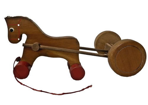Cavallo giocattolo vintage - , in