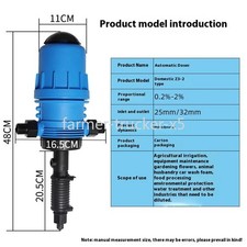 Pompa dosatrice miscela iniettore chimico proporzionale pompa fertilizzante alimentata ad acqua
