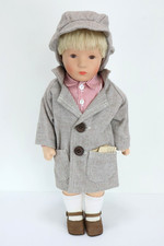 1996 Kathe Kruse Boy Doll 15" Stoffpuppe Cloth Doll All Original