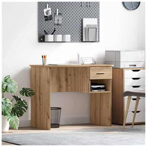 Scrittoio rovere artigianale - scrittoio,