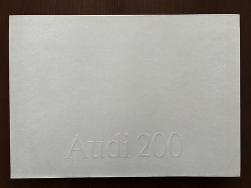 Audi 200 cartella vendita - -,