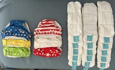 6 pannolini Charlie Banana, lavabili, misura regolabile,con 18 inserti