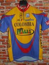 COLOMBIA SELLE ITALIA SANTINI MAGLIA BICI CICLISMO SHIRT MAILLOT CYCLISM tg. M